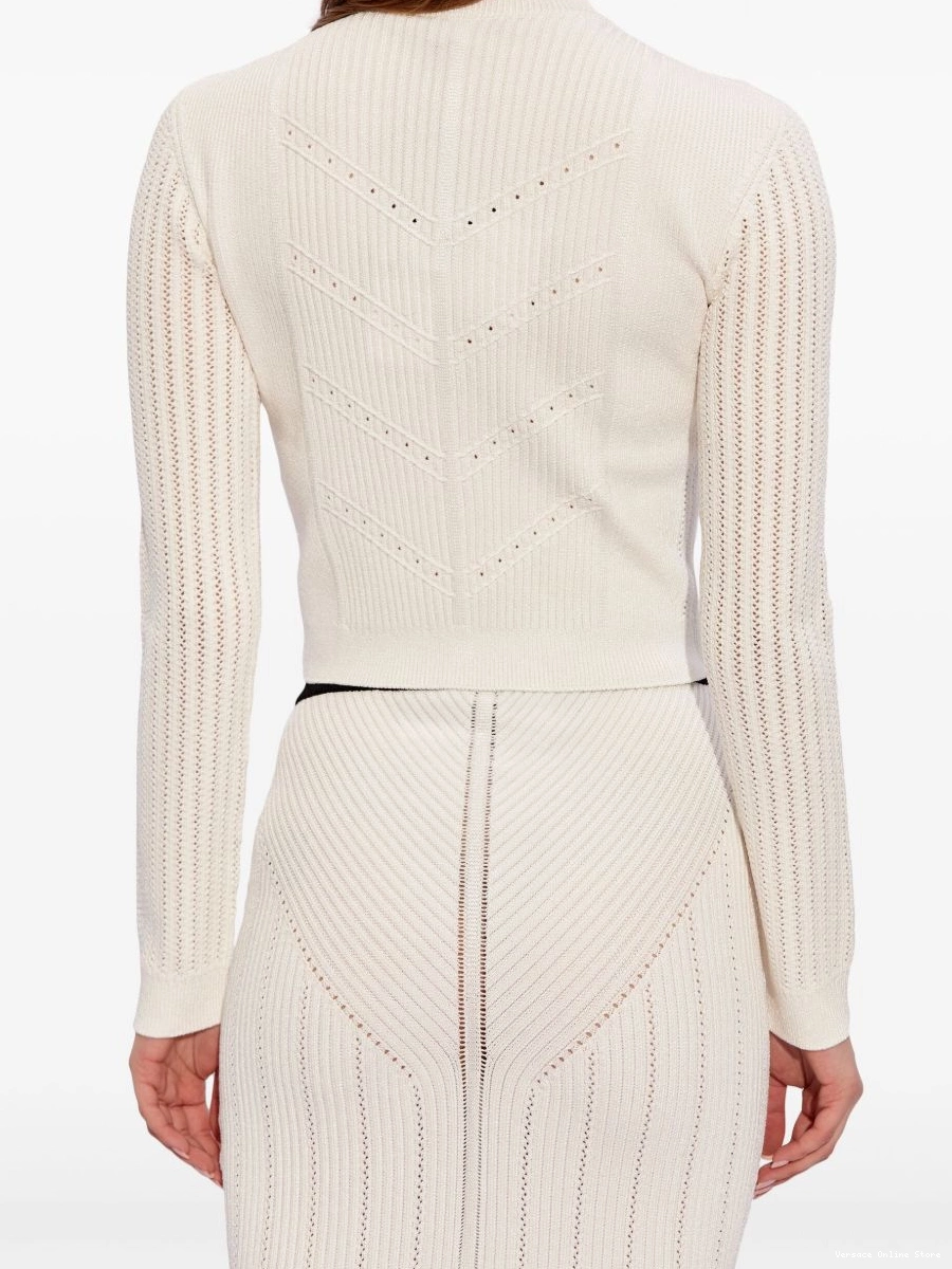 Affordable Women cardigan ribbed-knit Versace 0715
